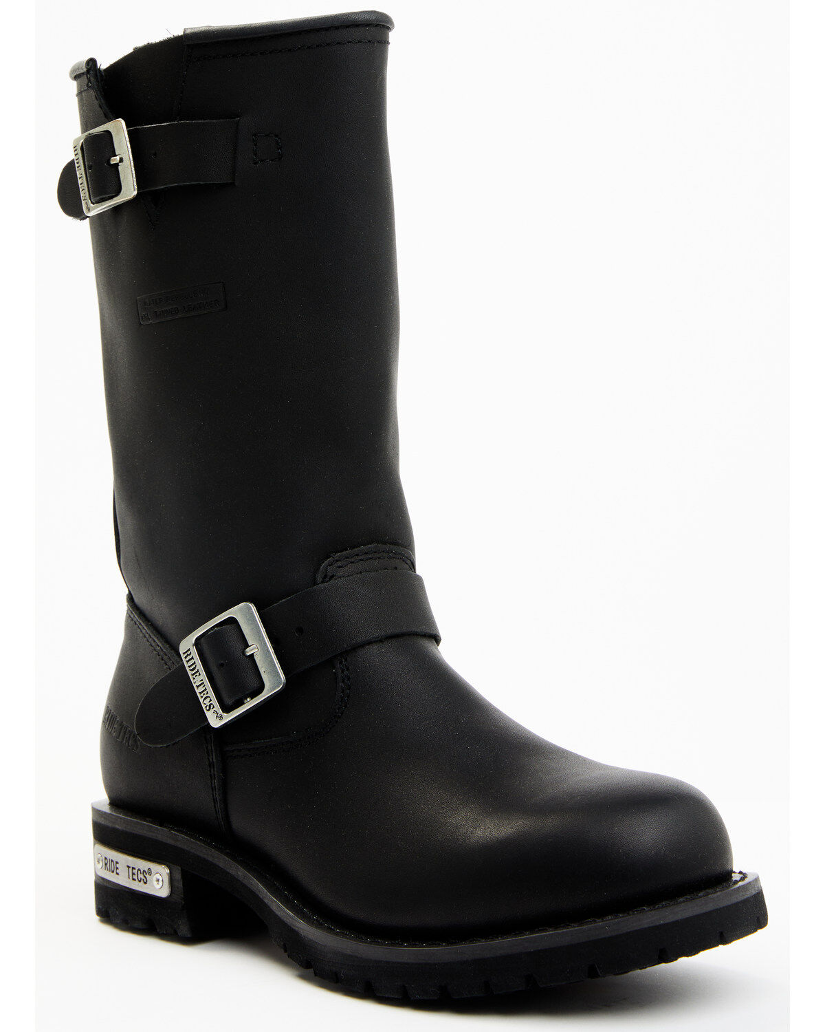 Ad Tec Men's Heavy Duty 13" Motorcycle Boots, Black, hi-res