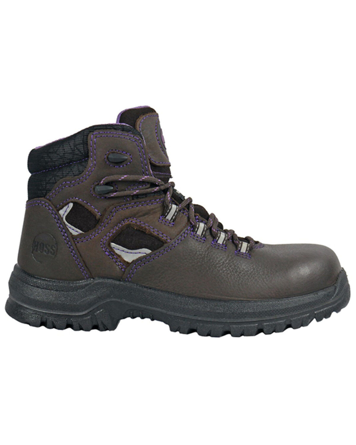 Image #2 - Hoss Women's 6" Lacy Waterproof Work Boots - Composite Toe, Brown, hi-res