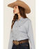 Image #2 - Cinch Women's TENCEL&trade; Striped Long Sleeve Button-Down Western Shirt, Blue, hi-res