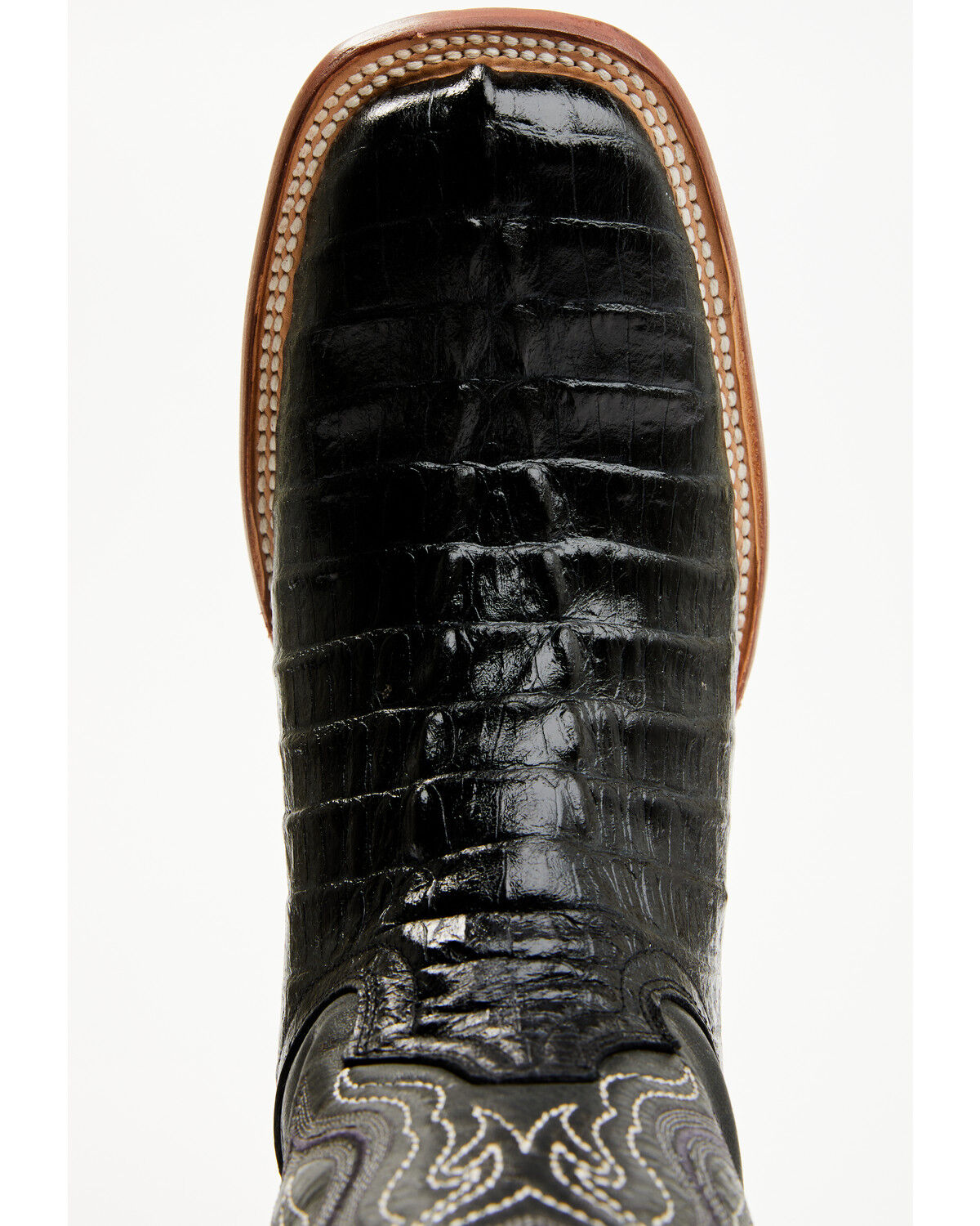 Image #6 - Tanner Mark Men's Lufkin Tall Western Boots - Broad Square Toe, Black, hi-res