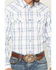 Image #3 - Moonshine Spirit&reg; Men's All Day Long Dobby Plaid Print Long Sleeve Snap Western Shirt, White, hi-res