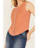 Image #3 - Rock & Roll Denim Women's Sleeveless Embroidered Tank Top , Rust Copper, hi-res