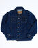 Image #2 - Wrangler Boys' Prewashed Heavyweight Broken Twill Denim Jacket, Blue, hi-res