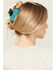 Image #1 - Shyanne Women's Tooled Floral Leather Hair Clip, Turquoise, hi-res