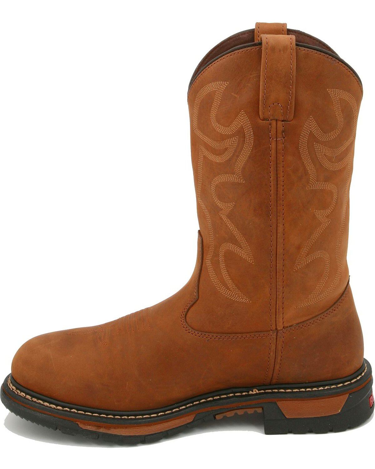 Image #3 - Rocky Men's Branson Roper Waterproof Western Boots, Distressed, hi-res