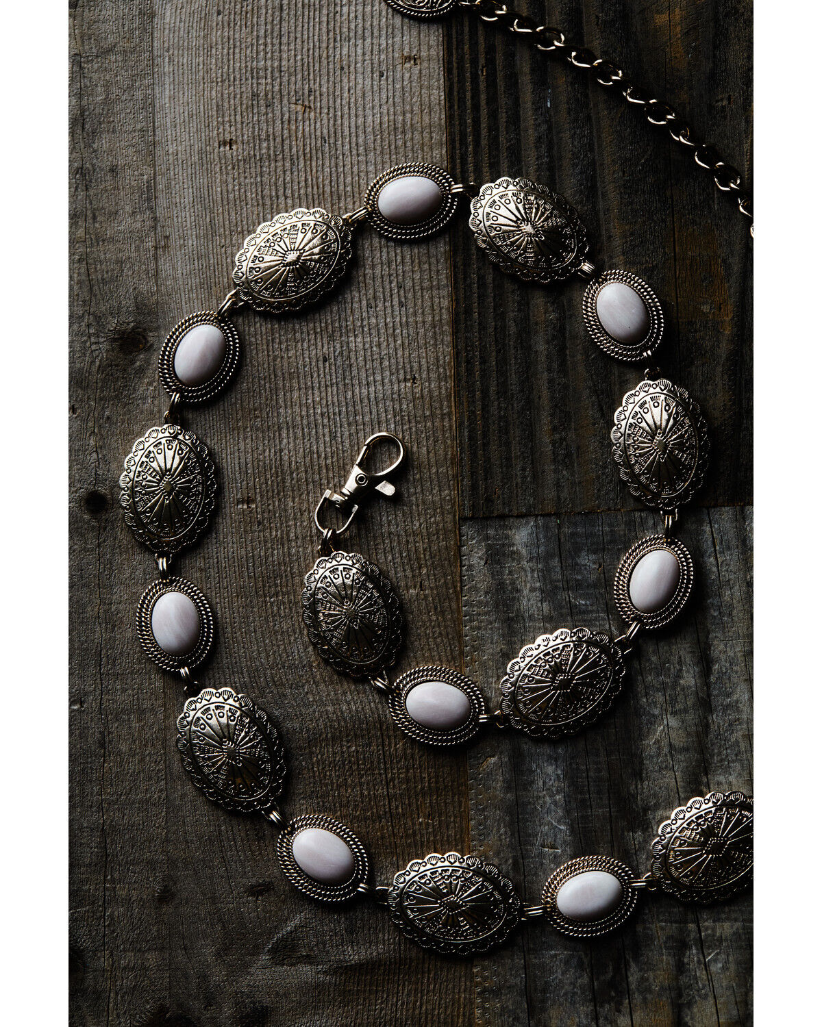 Image #2 - Shyanne Women's Stone Chain Belt, Gold, hi-res