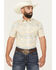 Image #1 - Pendleton Men's Shoreline Printed Short Sleeve Button-Down Western Shirt, Blue, hi-res