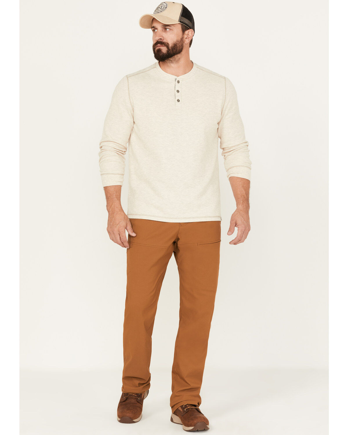 Brothers and Sons Men's Lined Stretch Pants, Rust Copper, hi-res