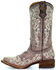 Image #3 - Corral Kids' Embroidered Square Toe Western Boots, Brown, hi-res