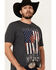 Image #2 - Cody James Men's Rebellion Americana Short Sleeve Graphic T-Shirt , Blue, hi-res