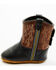 Image #2 - BootBarn Infant Boys' Blazin Poppet Boots - Round Toe, Black/brown, hi-res