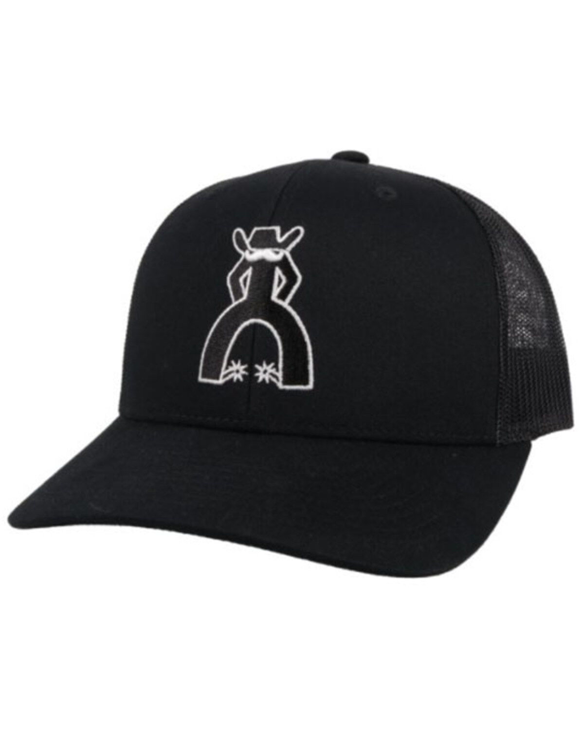 Image #1 - Hooey Men's Punchy Logo Trucker Cap, Black, hi-res
