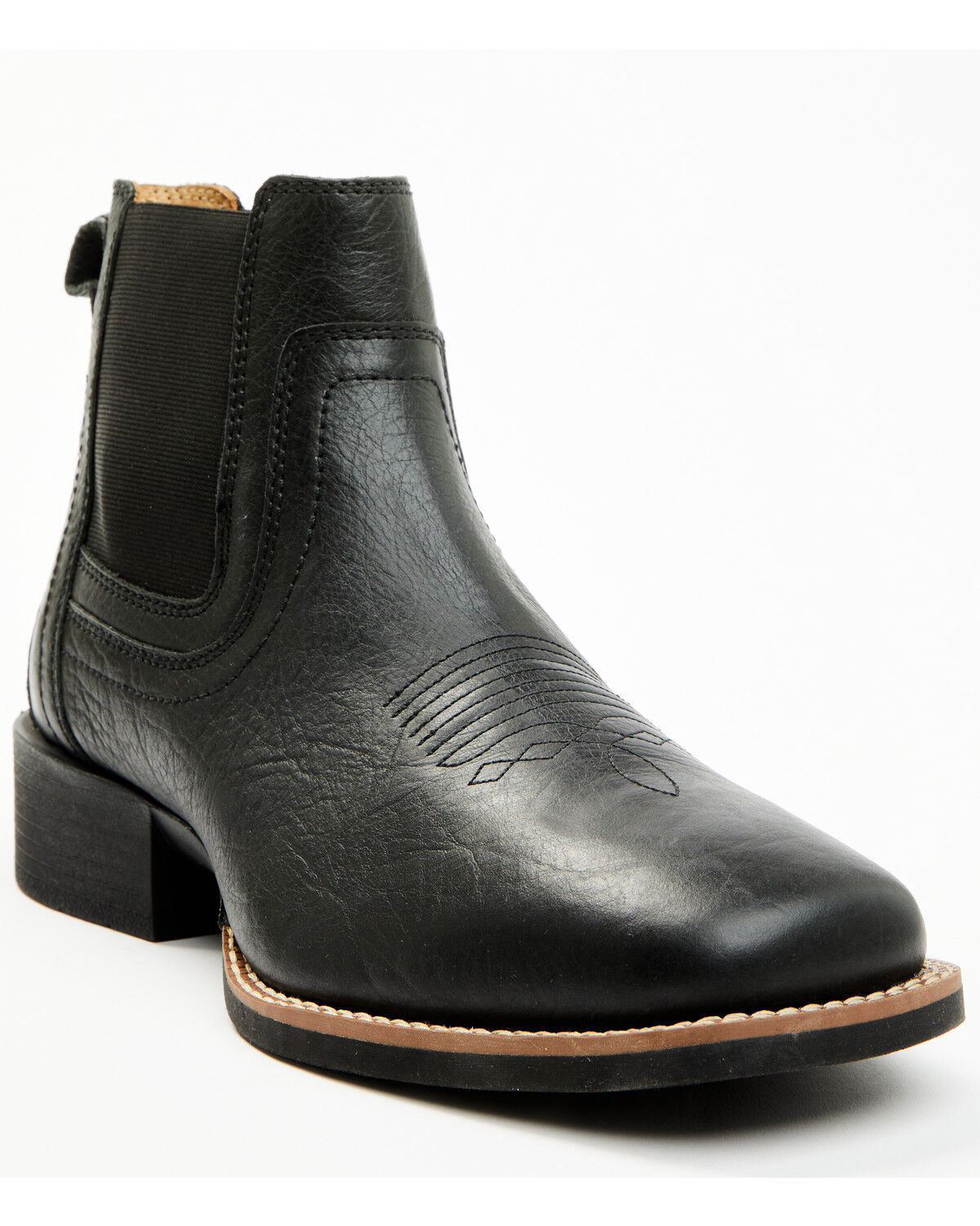 Image #1 - Cody James Men's Ace&trade; Chelsea Boots - Broad Square Toe, Black, hi-res