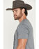 Image #2 - Moonshine Spirit&reg; Men's Snake Guitars Short Sleeve Graphic T-Shirt, Charcoal, hi-res