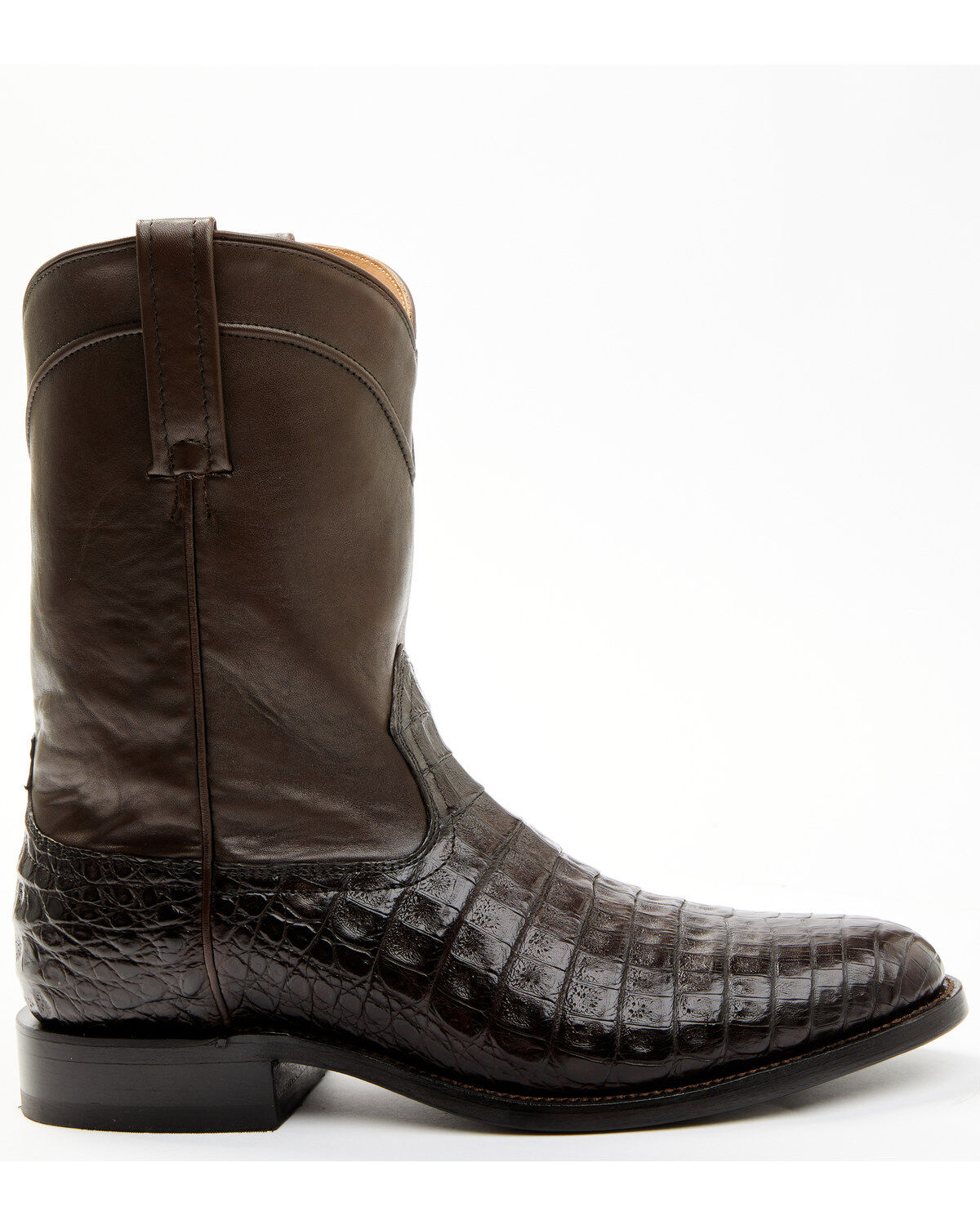 Image #2 - Cody James Black 1978&reg; Men's Carmen Exotic Caiman Belly Roper Boots - Round Toe, Brown, hi-res