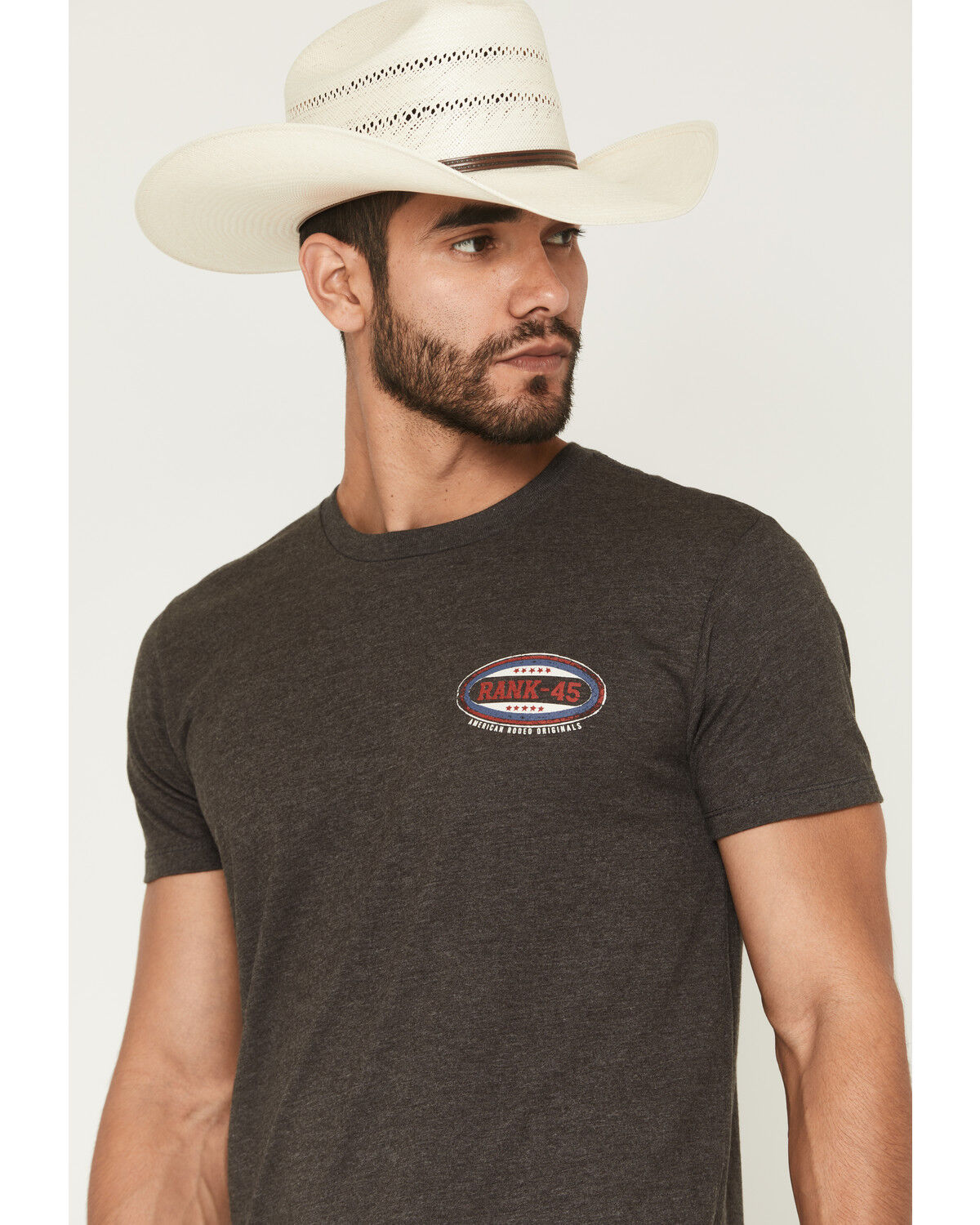Image #3 - RANK 45&reg; Men's Kickin It Short Sleeve Graphic T-Shirt, Charcoal, hi-res