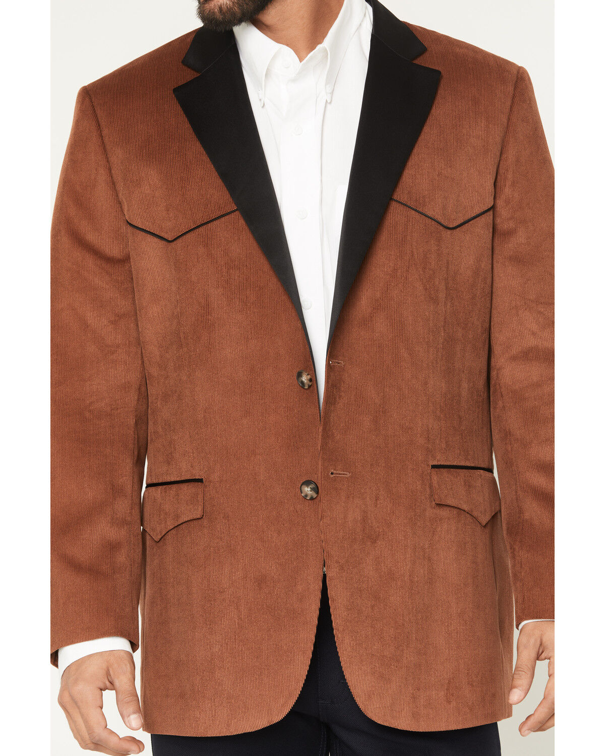 Image #3 - Cody James Black 1978&reg; Men's Solid Corduroy Button-Down Sportcoat, Brown, hi-res