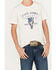 Image #3 - Cody James Boys' CJ Steer Head Short Sleeve Graphic T-Shirt , Ivory, hi-res