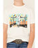 Image #3 - Rock & Roll Denim Boys' Lightning Bolt Short Sleeve Graphic T-Shirt , White, hi-res