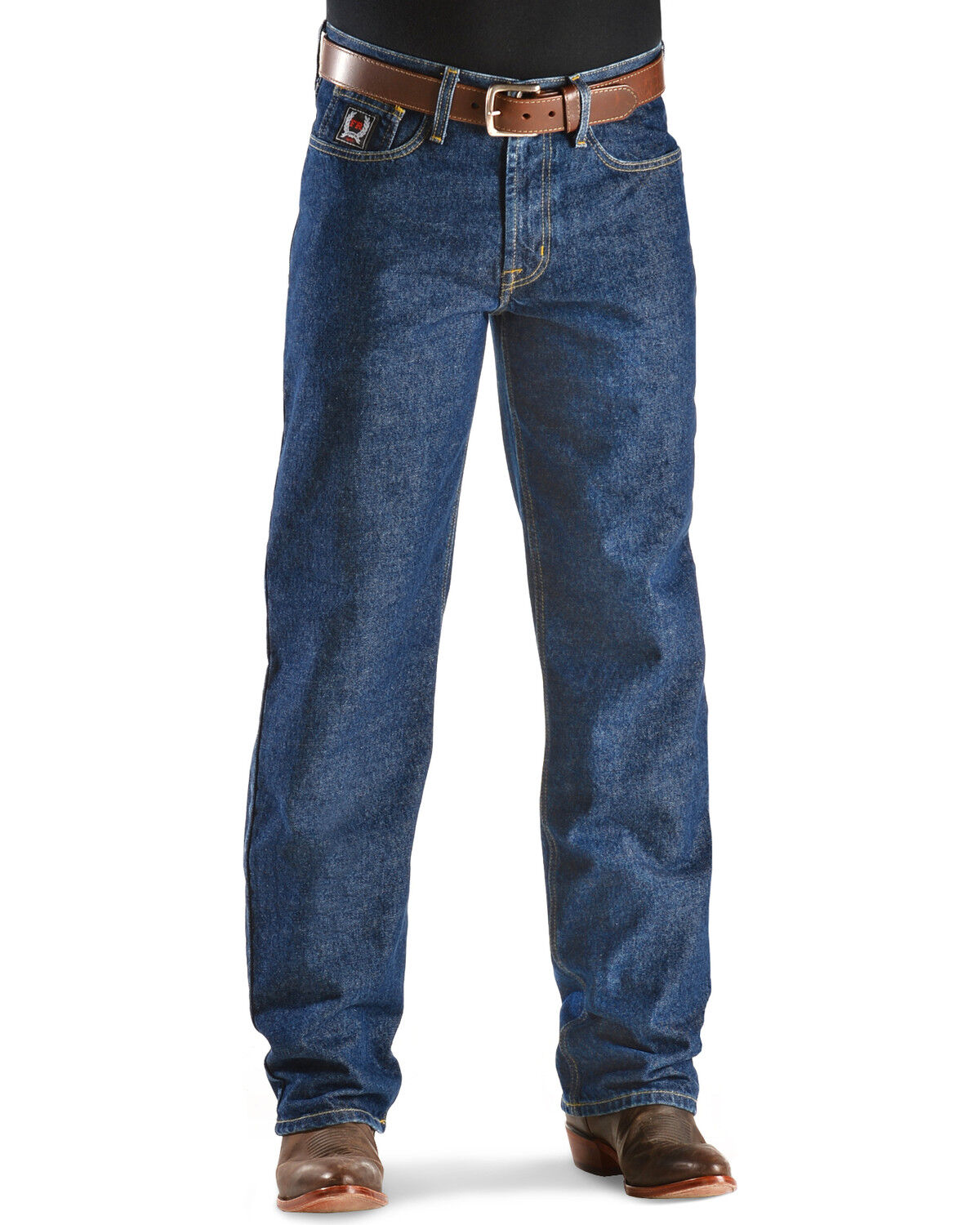 Image #2 - Men's Cinch &reg; Jeans White Label Flame Resistant - 38" inseam, Denim, hi-res