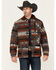Image #1 - RANK 45&reg; Men's Woodsworth Southwestern Print Wool Shirt Jacket, Grey, hi-res