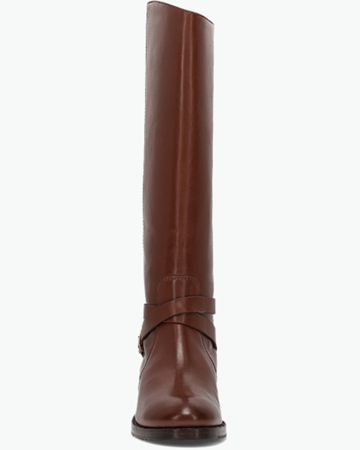 Image #4 - Frye Women's Melissa Belted Riding Fashion Boots - Round Toe, Brown, hi-res