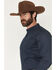 Image #2 - Cody James Men's Tripp Micro Geo Print Long Sleeve Button-Down Stretch Western Shirt, Navy, hi-res