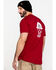 Image #2 - Ariat Men's Rebar Cotton Strong Roughneck Graphic Work T-Shirt, Red, hi-res