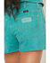 Image #4 - Wrangler X Lainey Wilson Women's High Rise Denim Shorts, Multi, hi-res