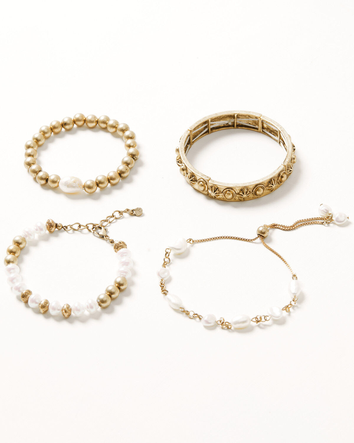 Image #1 - Shyanne Women's Western Romance Mixed Bracelet Set - 4 Piece, Gold, hi-res