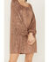 Image #3 - Sadie & Sage Women's Inferno Sequin Mini Dress, Sand, hi-res