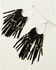 Image #1 - Idyllwind Women's Black & Love Drop Fringe Earrings, Black, hi-res