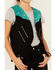 Image #3 - Rock & Roll Denim Girls' Fringe Vest, Turquoise, hi-res