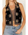 Image #3 - Shyanne Women's Velvet Beaded Vest , Black, hi-res