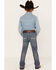 Image #3 - Cody James Boys' Stone Cold Wash Slim Boot Stretch Jeans - Size 4-8, Dark Medium Wash, hi-res