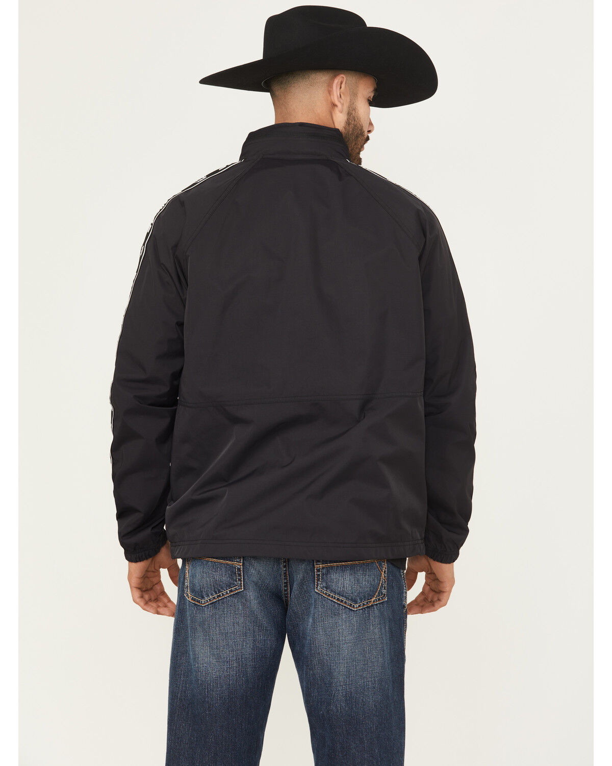 Image #4 - RANK 45&reg; Men's Hungup Windbreaker Hooded Pullover, Black, hi-res