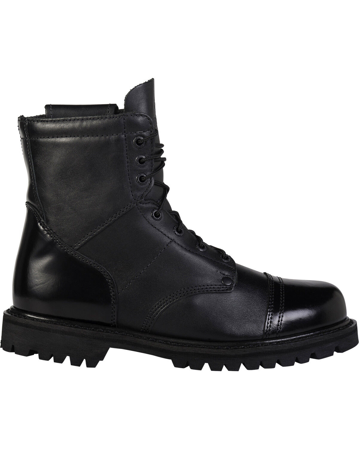 Image #2 - Rocky Men's Side Zipper Duty Boots, Black, hi-res