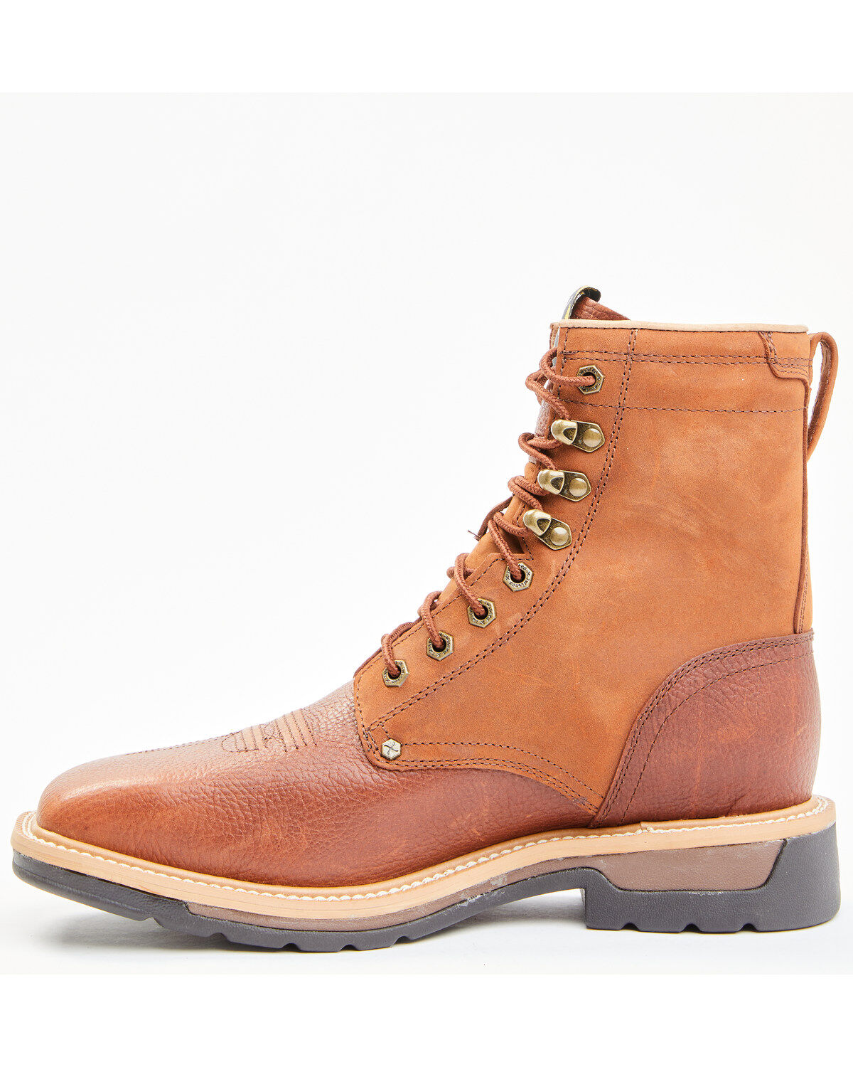 Image #5 - Twisted X Men's Lite Waterproof Work Shoes, Oiled Rust, hi-res