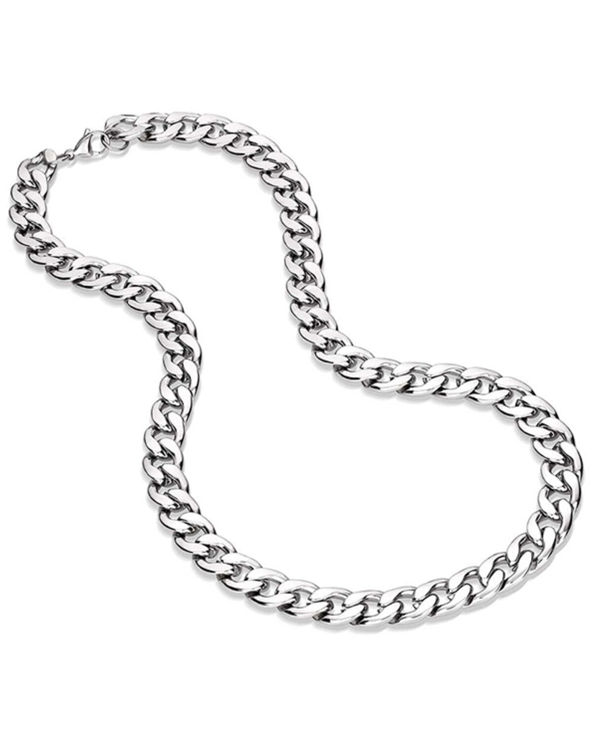 Montana Silversmiths Men's Chain Link Necklace, Silver, hi-res
