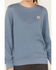 Image #3 - Carhartt Women's Tencel&trade; Fiber Series Relaxed Fit Sweatshirt, Light Blue, hi-res
