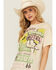 Image #2 - Cleo + Wolf Women's Route 66 Oversized Short Sleeve Graphic Tee , Oatmeal, hi-res