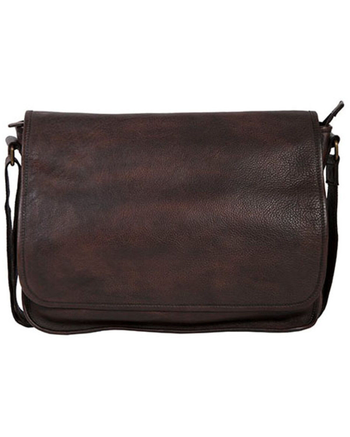Scully Men's Messenger Brief Bag, Chocolate, hi-res