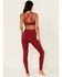 Image #4 - Idyllwind Women's High Rise Freedom Leggings, Burgundy, hi-res