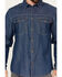 Image #3 - Hawx Men's Core Long Sleeve Snap Denim Work Shirt, Indigo, hi-res