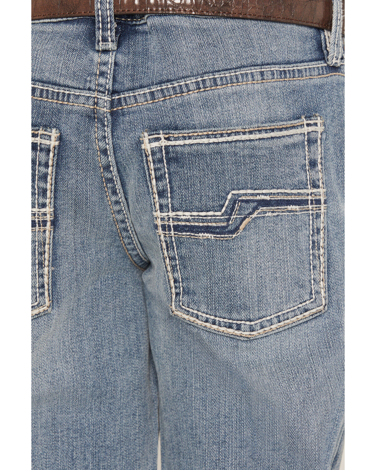 Image #2 - Cody James Boys' Kansas Light Wash Slim Bootcut Stretch Denim Jeans, Light Wash, hi-res