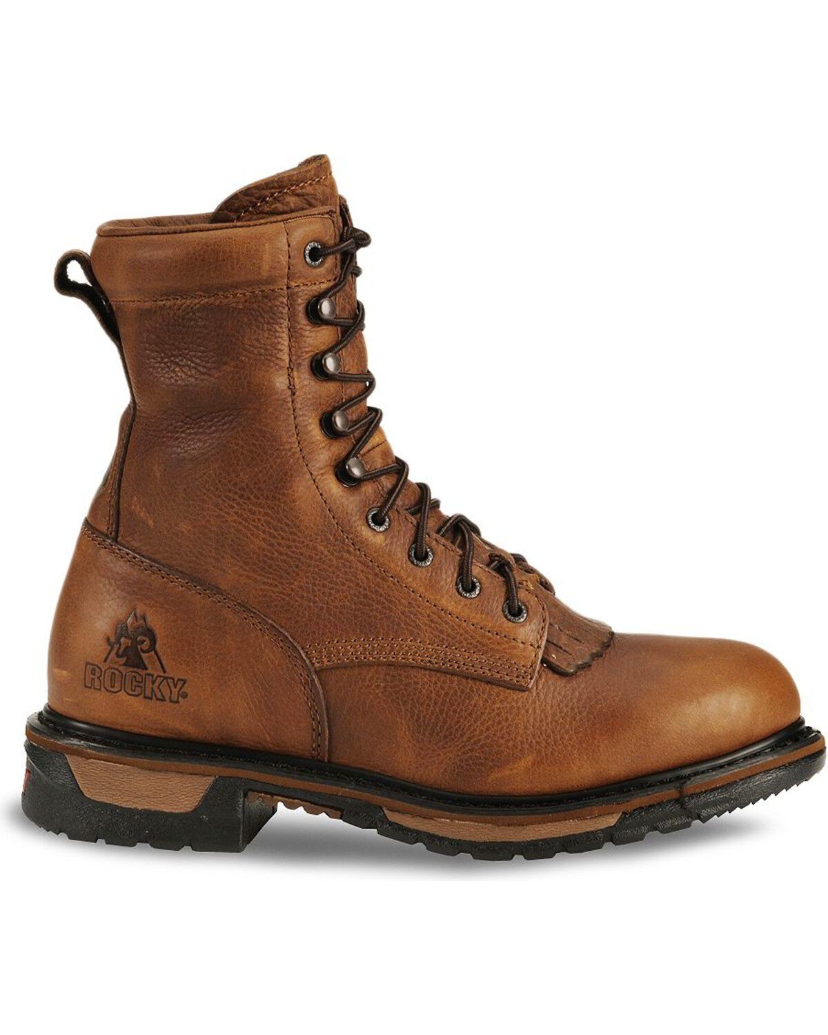 Image #2 - Rocky Men's Ride Waterproof Western Boots, Tan, hi-res
