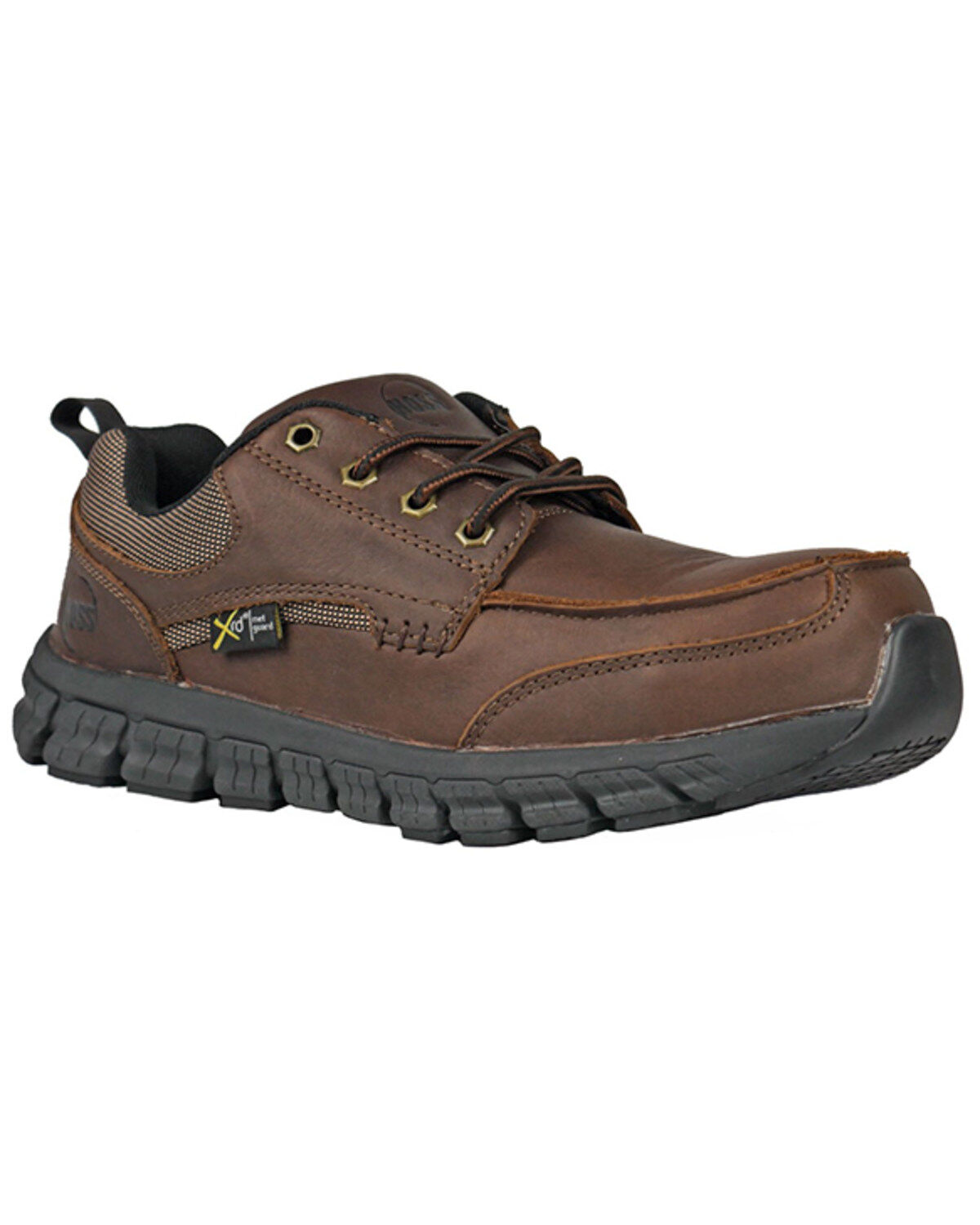 Image #1 - Hoss Men's Stepper Ultra Light Work Shoes - Composite Toe, Brown, hi-res
