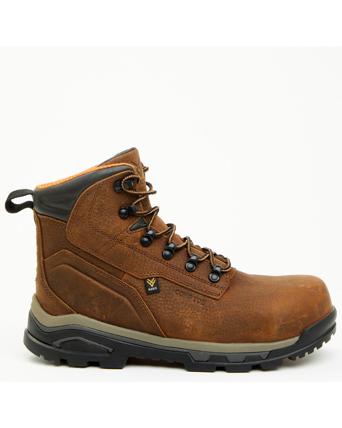 Image #2 - Hawx Men's 6" Enforcer Pro Work Boots - Composite Toe, Brown, hi-res