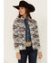 Image #1 - Shyanne Women's Maya Southwestern Print Softshell Bomber Jacket , Cream, hi-res