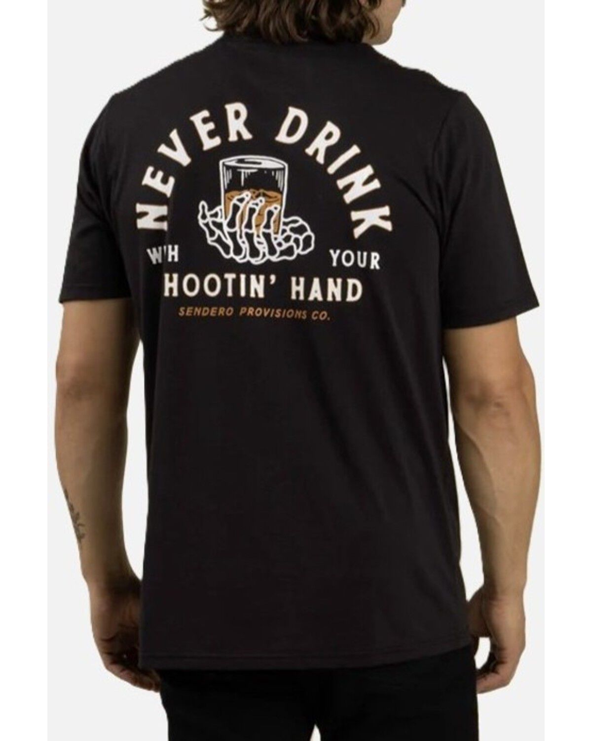 Sendero Provisions Men's Shootin' Hand Short Sleeve Graphic T-Shirt, Black, hi-res